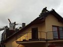 Dachstuhlbrand Koeln Bocklemuend Untere Dorfstr P172